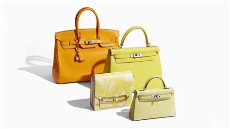 yellow hermes bag